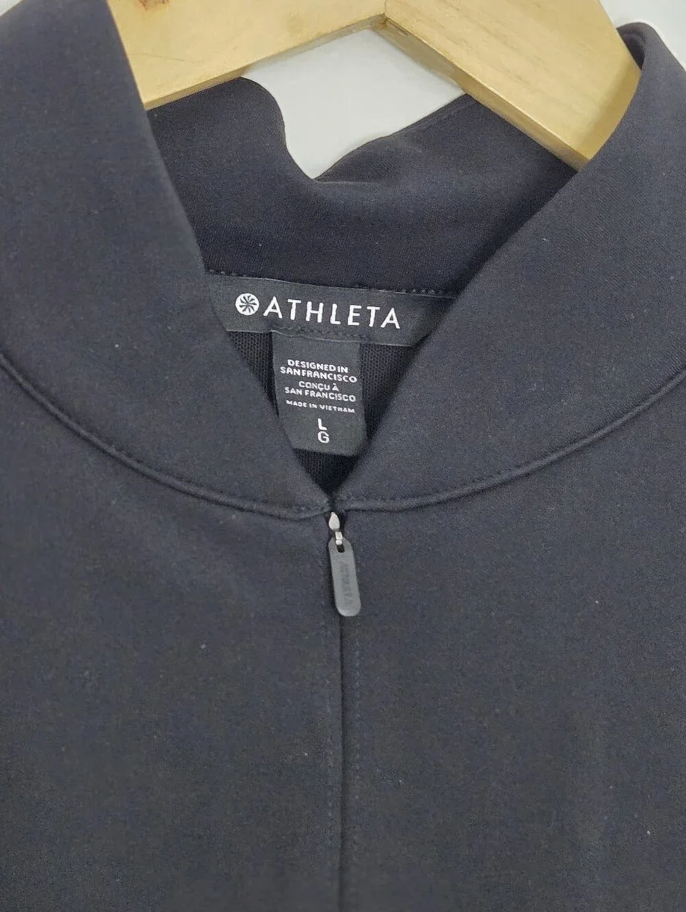 Athleta Delancey Skyline Mocked Neck Long-Sleeve Black Dress